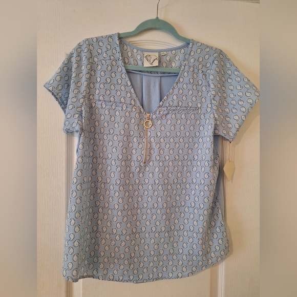 NWT Women's Blouse Janetchung M Career Shirt‎ Spring Professional Business - Picture 1 of 4